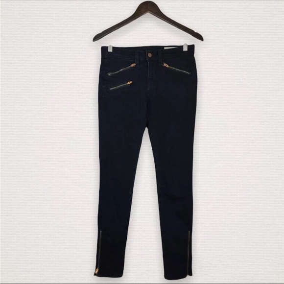 Woman's Rag & Bone Size 26 Copper Midnight Zippered Legging Stretch Jean Blue - Picture 1 of 5